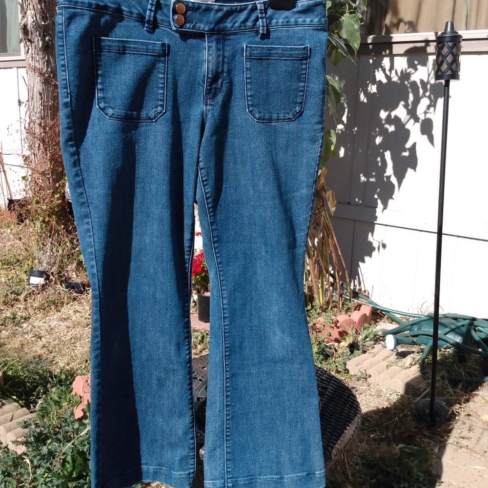 EUC Coldwater Creek super cute flare jeans Sz 16